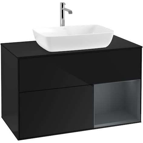 Tvättställsskåp Villeroy & Boch Finion med 2 Lådor Hylla och Bänkskiva för Fristående Tvättställ från Artis & Collaro