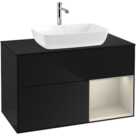 Tvättställsskåp Villeroy & Boch Finion med 2 Lådor Hylla och Bänkskiva för Fristående Tvättställ från Artis & Collaro