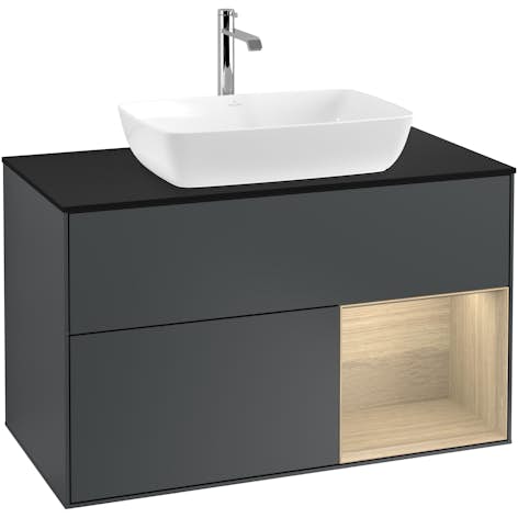 Tvättställsskåp Villeroy & Boch Finion med 2 Lådor Hylla och Bänkskiva för Fristående Tvättställ från Artis & Collaro
