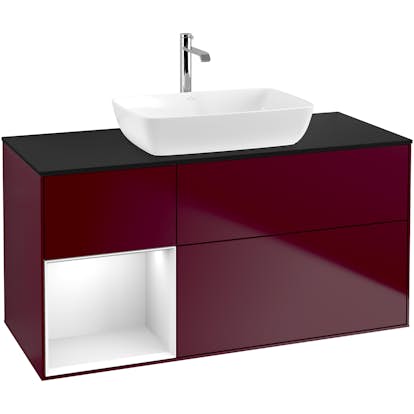 Tvättställsskåp Villeroy & Boch Finion med 3 Lådor Hylla och Bänkskiva för Fristående Tvättställ från Artis & Collaro