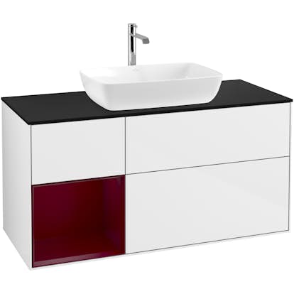 Tvättställsskåp Villeroy & Boch Finion med 3 Lådor Hylla och Bänkskiva för Fristående Tvättställ från Artis & Collaro