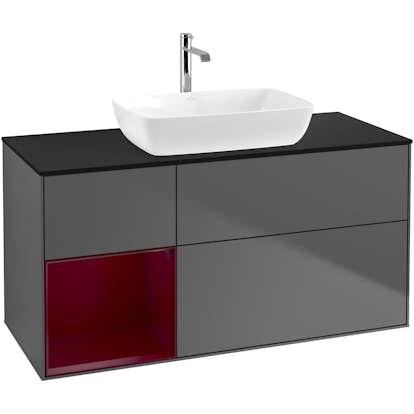 Tvättställsskåp Villeroy & Boch Finion med 3 Lådor Hylla och Bänkskiva för Fristående Tvättställ från Artis & Collaro