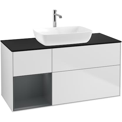 Tvättställsskåp Villeroy & Boch Finion med 3 Lådor Hylla och Bänkskiva för Fristående Tvättställ från Artis & Collaro