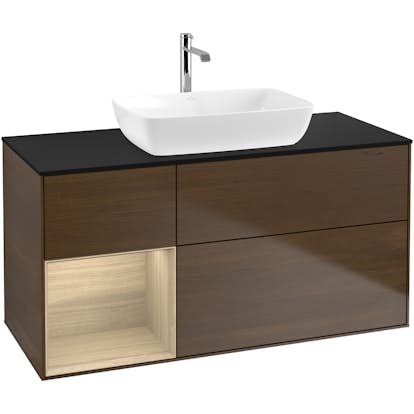 Tvättställsskåp Villeroy & Boch Finion med 3 Lådor Hylla och Bänkskiva för Fristående Tvättställ från Artis & Collaro