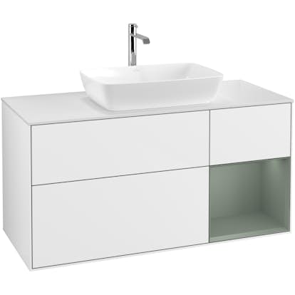 Tvättställsskåp Villeroy & Boch Finion med 3 Lådor Hylla och Bänkskiva för Fristående Tvättställ från Artis & Collaro