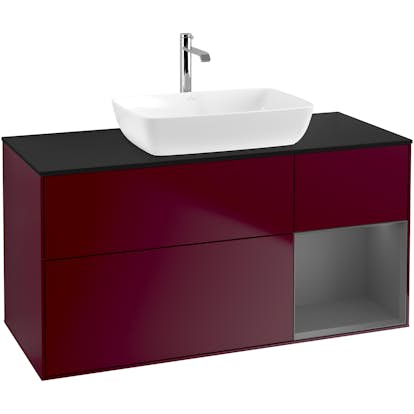 Tvättställsskåp Villeroy & Boch Finion med 3 Lådor Hylla och Bänkskiva för Fristående Tvättställ från Artis & Collaro