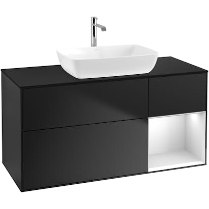 Tvättställsskåp Villeroy & Boch Finion med 3 Lådor Hylla och Bänkskiva för Fristående Tvättställ från Artis & Collaro