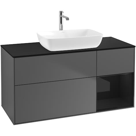 Tvättställsskåp Villeroy & Boch Finion med 3 Lådor Hylla och Bänkskiva för Fristående Tvättställ från Artis & Collaro