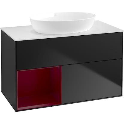 Tvättställsskåp Villeroy & Boch Finion med 2 Lådor Hylla och Bänkskiva för Fristående Tvättställ från Artis & Collaro