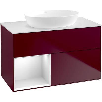 Tvättställsskåp Villeroy & Boch Finion med 2 Lådor Hylla och Bänkskiva för Fristående Tvättställ från Artis & Collaro