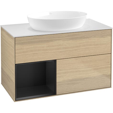 Tvättställsskåp Villeroy & Boch Finion med 2 Lådor Hylla och Bänkskiva för Fristående Tvättställ från Artis & Collaro
