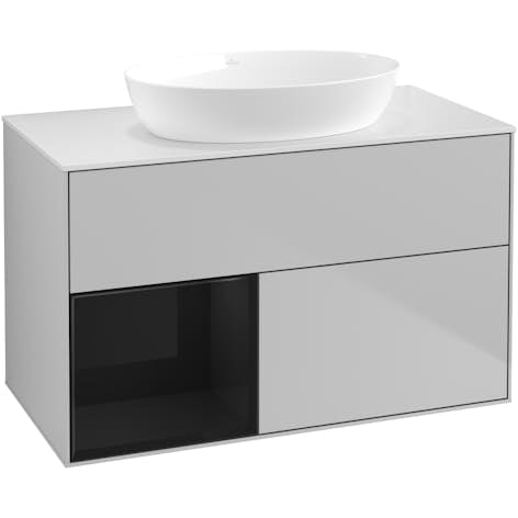 Tvättställsskåp Villeroy & Boch Finion med 2 Lådor Hylla och Bänkskiva för Fristående Tvättställ från Artis & Collaro