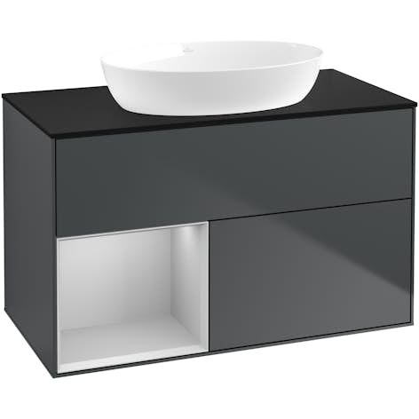 Tvättställsskåp Villeroy & Boch Finion med 2 Lådor Hylla och Bänkskiva för Fristående Tvättställ från Artis & Collaro