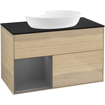 Tvättställsskåp Villeroy & Boch Finion med 2 Lådor Hylla och Bänkskiva för Fristående Tvättställ från Artis & Collaro