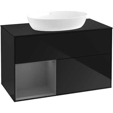 Tvättställsskåp Villeroy & Boch Finion med 2 Lådor Hylla och Bänkskiva för Fristående Tvättställ från Artis & Collaro