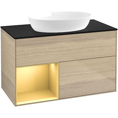 Tvättställsskåp Villeroy & Boch Finion med 2 Lådor Hylla och Bänkskiva för Fristående Tvättställ från Artis & Collaro