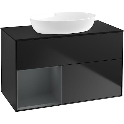 Tvättställsskåp Villeroy & Boch Finion med 2 Lådor Hylla och Bänkskiva för Fristående Tvättställ från Artis & Collaro