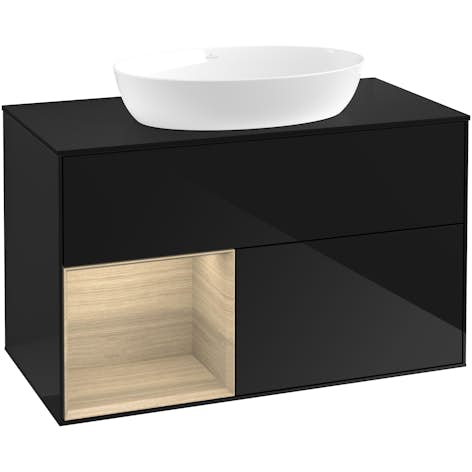 Tvättställsskåp Villeroy & Boch Finion med 2 Lådor Hylla och Bänkskiva för Fristående Tvättställ från Artis & Collaro
