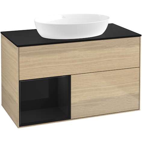 Tvättställsskåp Villeroy & Boch Finion med 2 Lådor Hylla och Bänkskiva för Fristående Tvättställ från Artis & Collaro
