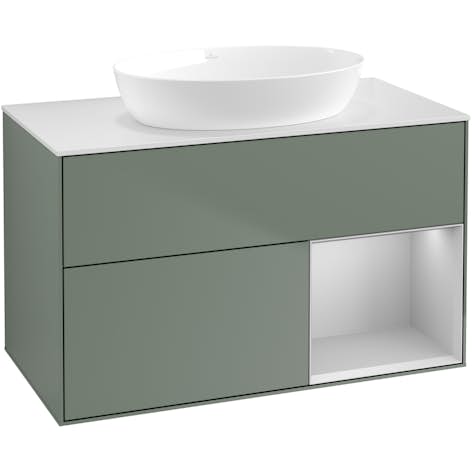 Tvättställsskåp Villeroy & Boch Finion med 2 Lådor Hylla och Bänkskiva för Fristående Tvättställ från Artis & Collaro