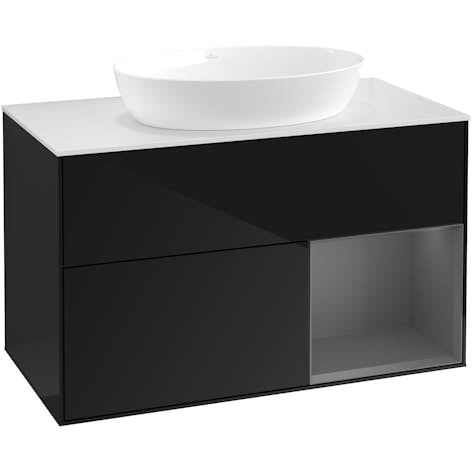 Tvättställsskåp Villeroy & Boch Finion med 2 Lådor Hylla och Bänkskiva för Fristående Tvättställ från Artis & Collaro