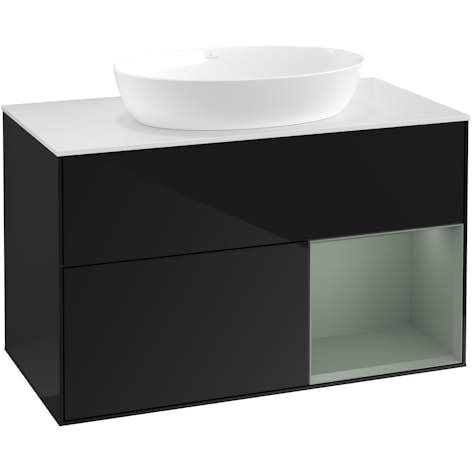 Tvättställsskåp Villeroy & Boch Finion med 2 Lådor Hylla och Bänkskiva för Fristående Tvättställ från Artis & Collaro