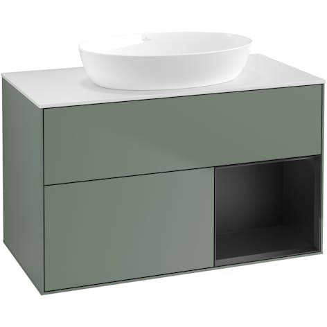Tvättställsskåp Villeroy & Boch Finion med 2 Lådor Hylla och Bänkskiva för Fristående Tvättställ från Artis & Collaro