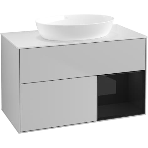 Tvättställsskåp Villeroy & Boch Finion med 2 Lådor Hylla och Bänkskiva för Fristående Tvättställ från Artis & Collaro
