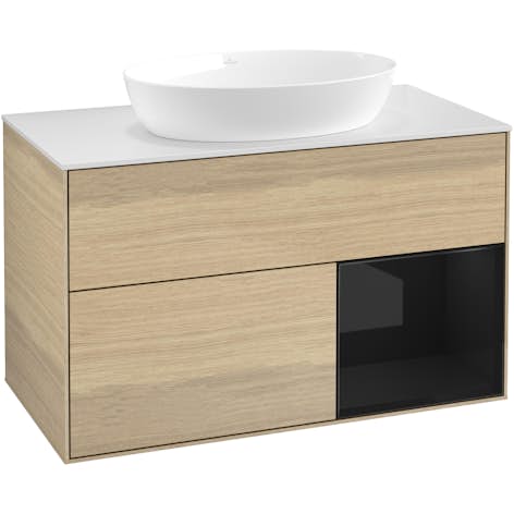 Tvättställsskåp Villeroy & Boch Finion med 2 Lådor Hylla och Bänkskiva för Fristående Tvättställ från Artis & Collaro