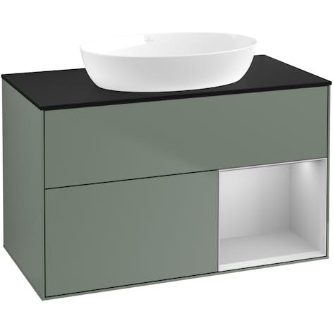 Tvättställsskåp Villeroy & Boch Finion med 2 Lådor Hylla och Bänkskiva för Fristående Tvättställ från Artis & Collaro