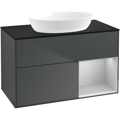 Tvättställsskåp Villeroy & Boch Finion med 2 Lådor Hylla och Bänkskiva för Fristående Tvättställ från Artis & Collaro