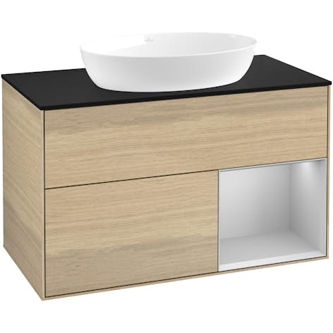 Tvättställsskåp Villeroy & Boch Finion med 2 Lådor Hylla och Bänkskiva för Fristående Tvättställ från Artis & Collaro