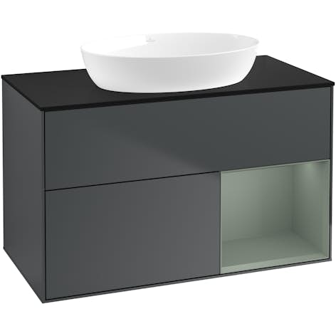 Tvättställsskåp Villeroy & Boch Finion med 2 Lådor Hylla och Bänkskiva för Fristående Tvättställ från Artis & Collaro