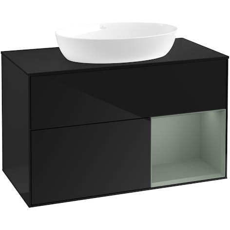 Tvättställsskåp Villeroy & Boch Finion med 2 Lådor Hylla och Bänkskiva för Fristående Tvättställ från Artis & Collaro