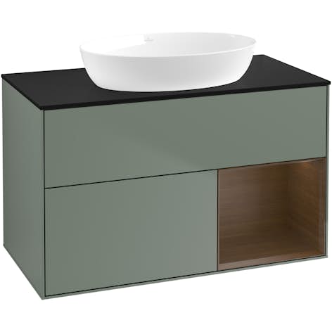 Tvättställsskåp Villeroy & Boch Finion med 2 Lådor Hylla och Bänkskiva för Fristående Tvättställ från Artis & Collaro