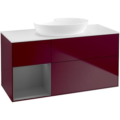 Tvättställsskåp Villeroy & Boch Finion med 3 Lådor Hylla och Bänkskiva för Fristående Tvättställ från Artis & Collaro