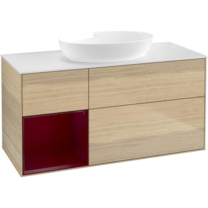 Tvättställsskåp Villeroy & Boch Finion med 3 Lådor Hylla och Bänkskiva för Fristående Tvättställ från Artis & Collaro