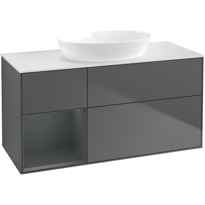 Tvättställsskåp Villeroy & Boch Finion med 3 Lådor Hylla och Bänkskiva för Fristående Tvättställ från Artis & Collaro