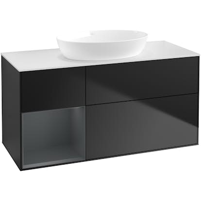 Tvättställsskåp Villeroy & Boch Finion med 3 Lådor Hylla och Bänkskiva för Fristående Tvättställ från Artis & Collaro