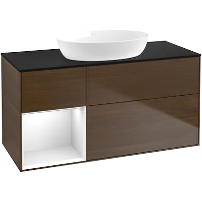 Tvättställsskåp Villeroy & Boch Finion med 3 Lådor Hylla och Bänkskiva för Fristående Tvättställ från Artis & Collaro