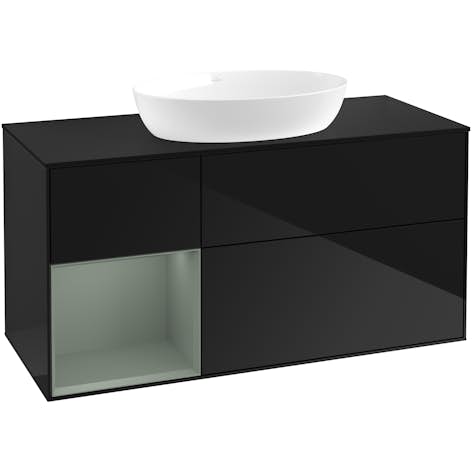 Tvättställsskåp Villeroy & Boch Finion med 3 Lådor Hylla och Bänkskiva för Fristående Tvättställ från Artis & Collaro