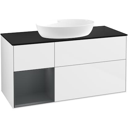 Tvättställsskåp Villeroy & Boch Finion med 3 Lådor Hylla och Bänkskiva för Fristående Tvättställ från Artis & Collaro