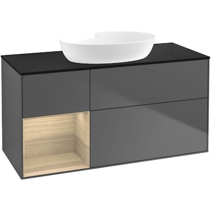 Tvättställsskåp Villeroy & Boch Finion med 3 Lådor Hylla och Bänkskiva för Fristående Tvättställ från Artis & Collaro