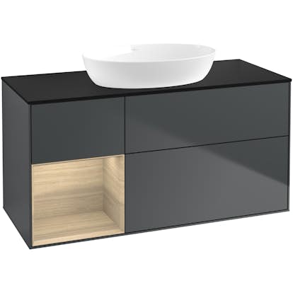 Tvättställsskåp Villeroy & Boch Finion med 3 Lådor Hylla och Bänkskiva för Fristående Tvättställ från Artis & Collaro