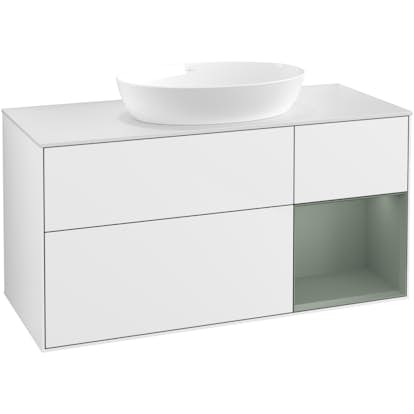 Tvättställsskåp Villeroy & Boch Finion med 3 Lådor Hylla och Bänkskiva för Fristående Tvättställ från Artis & Collaro