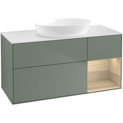 Tvättställsskåp Villeroy & Boch Finion med 3 Lådor Hylla och Bänkskiva för Fristående Tvättställ från Artis & Collaro
