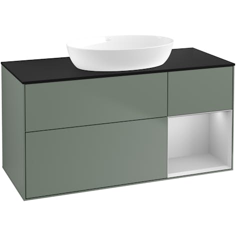 Tvättställsskåp Villeroy & Boch Finion med 3 Lådor Hylla och Bänkskiva för Fristående Tvättställ från Artis & Collaro