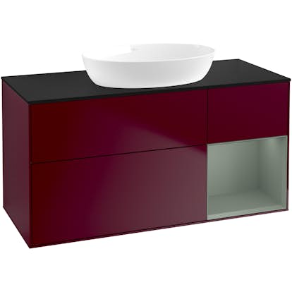 Tvättställsskåp Villeroy & Boch Finion med 3 Lådor Hylla och Bänkskiva för Fristående Tvättställ från Artis & Collaro
