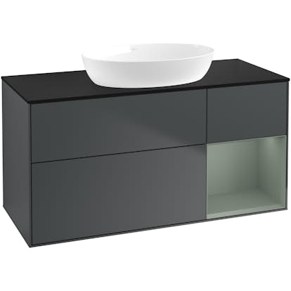 Tvättställsskåp Villeroy & Boch Finion med 3 Lådor Hylla och Bänkskiva för Fristående Tvättställ från Artis & Collaro