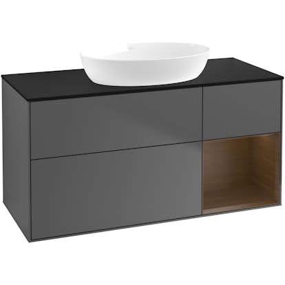 Tvättställsskåp Villeroy & Boch Finion med 3 Lådor Hylla och Bänkskiva för Fristående Tvättställ från Artis & Collaro